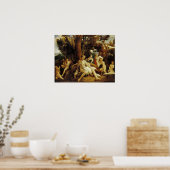 Poster Caravage - Léda et le Cygne (Cuisine)