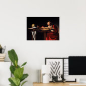 Poster Caravage - Saint Jérôme écrivant 1605 (Bureau à domicile)