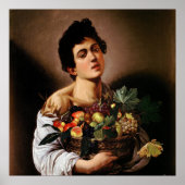 Poster Caravaggio "Boy with a Basket of Fruit" (Devant)