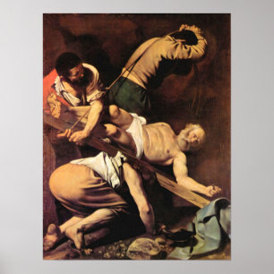 Poster Caravaggio-Crucifixion de Saint Paul