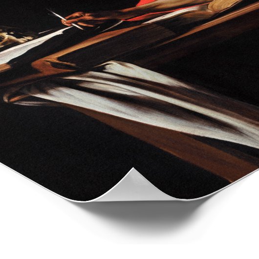 Poster Caravaggio - Écriture Saint Jérôme (Coin)
