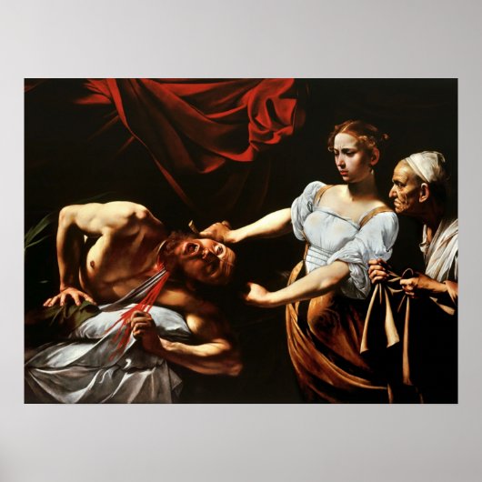 Poster Caravaggio Judith Décapitation Holofernes 1599 (Devant)