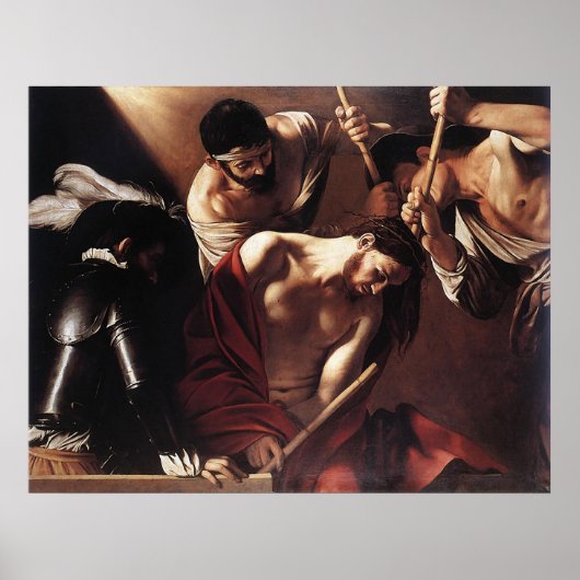 Poster Caravaggio La Crowne Avec Épines (Devant)