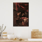 Poster Caravaggio La Mort De La Vierge (Cuisine)