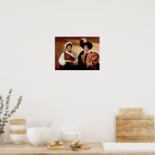 Poster Caravaggio-Le caissier (Cuisine)