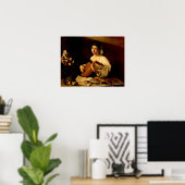Poster Caravaggio - Le Joueur de Luth (Bureau à domicile)