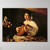 Poster Caravaggio - Le Lute Player (Devant)