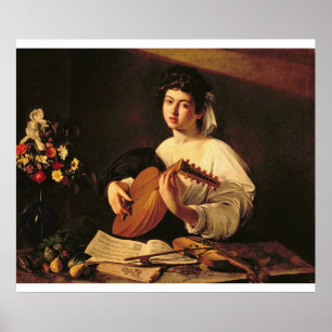 Poster Caravaggio - Le Lute Player