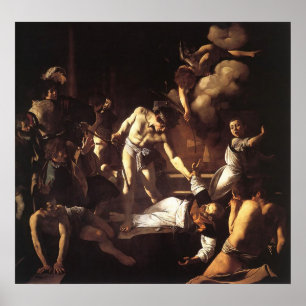 Poster Caravaggio Le Martyre De Saint Matthieu