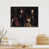 Poster Caravaggio Le Refus De Saint Pierre (Cuisine)