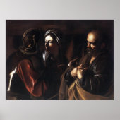 Poster Caravaggio Le Refus De Saint Pierre (Devant)