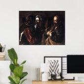 Poster Caravaggio Le Refus De Saint Pierre (Bureau à domicile)