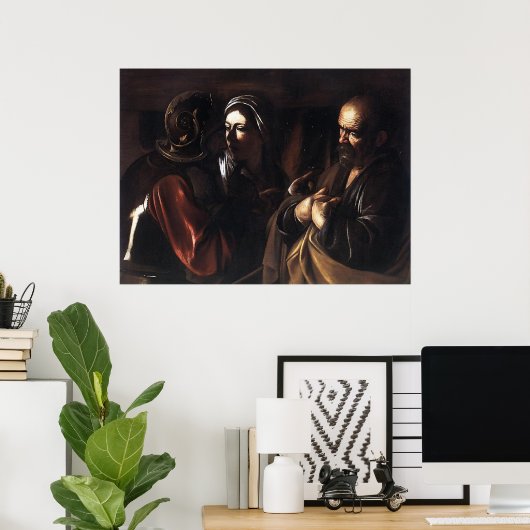 Poster Caravaggio Le Refus De Saint Pierre (Bureau à domicile)