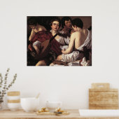 Poster Caravaggio Les Musiciens (Cuisine)
