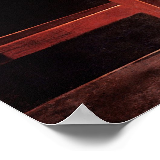 Poster Caravaggio : L'inspiration de Saint Matthieu (Coin)