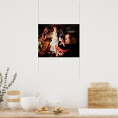 Poster Caravaggio : Reposez sur le vol vers l'Egypte (Cuisine)