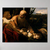 Poster Caravaggio - Sacrifice d'Isaac (Devant)