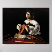 Poster Caravaggio - The Lute Player (Devant)