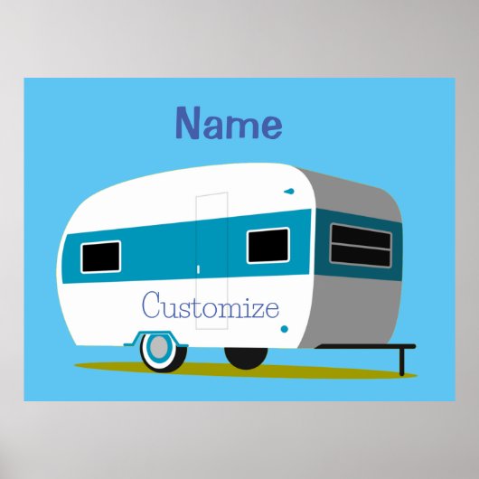 Poster Caravan Camper RV Thunder_Cove (Devant)