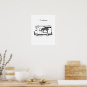 Poster Caravane de camping RV Thunder_Cove (Cuisine)