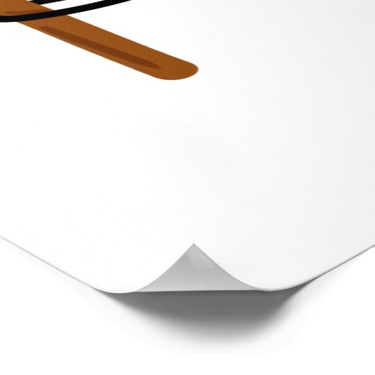 Poster Caravane jaune mignonne (Coin)