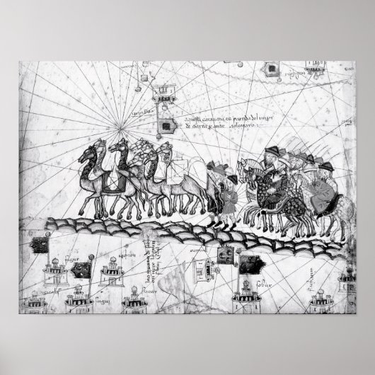 Poster Caravanes traversant l'Oural en direction de (Devant)