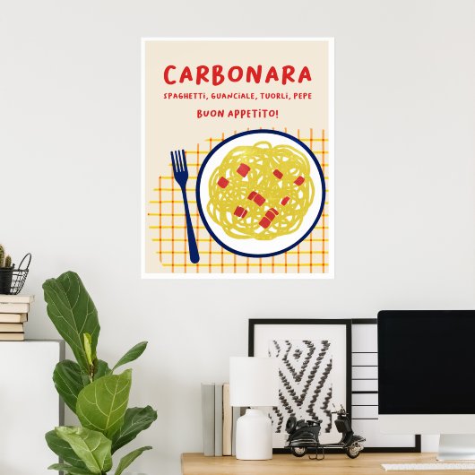Poster Carbonara (Bureau à domicile)