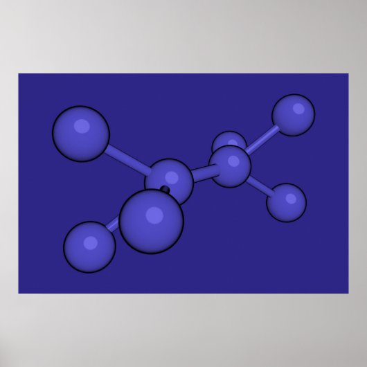 Poster Carbone bleu (Devant)