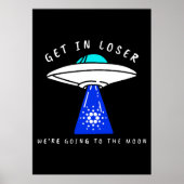 Poster Cardano à la lune - ADA Crypto (Devant)