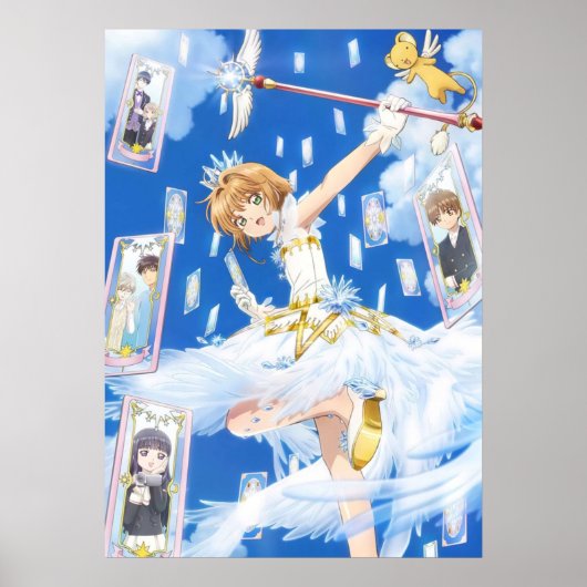 Poster Cardcapteur Sakura En Bleu (Devant)