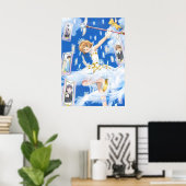 Poster Cardcapteur Sakura En Bleu (Bureau à domicile)