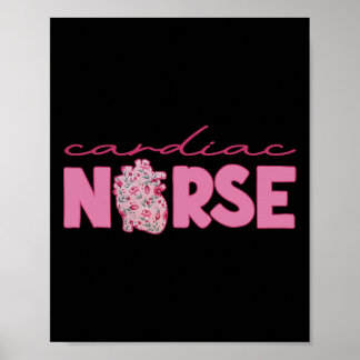 Poster Cardiac Nurse Valentine's Day Valentine Cardiologi