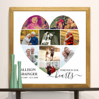 Cardiaque en forme de 9 photo Collage pour toujour