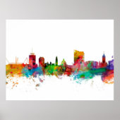 Poster Cardiff Wales Skyline (Devant)