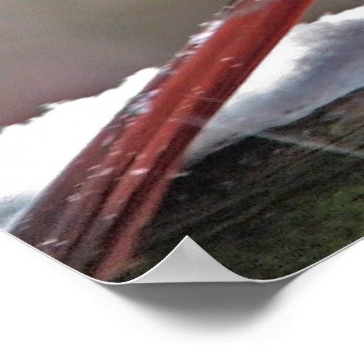 Poster Cardinal dans la neige (Coin)