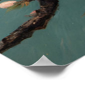 Poster Cardinal dans un amandier en fleurs (Coin)