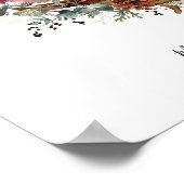 Poster Cardinal de Noël Famille de cinq (Coin)