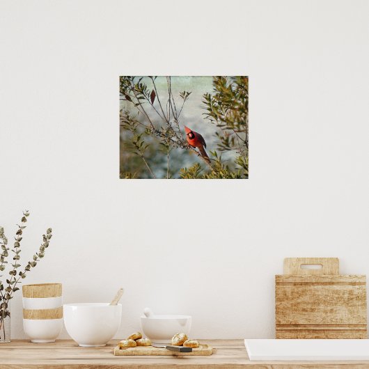 Poster Cardinal de Wax Myrtle (Cuisine)