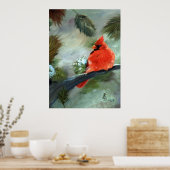 Poster Cardinal d'hiver (Cuisine)