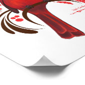 Poster Cardinal masculin (Coin)