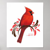 Poster Cardinal masculin (Devant)