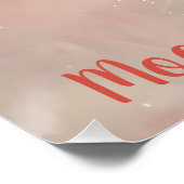 Poster Cardinal oiseau bébé dormant sur Lune (Coin)