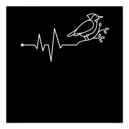 Poster Cardinal Oiseaux Animaux (Devant)