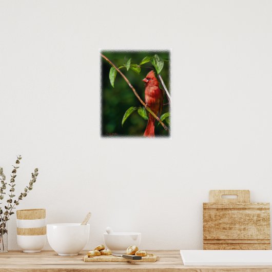 Poster Cardinal rouge (Cuisine)