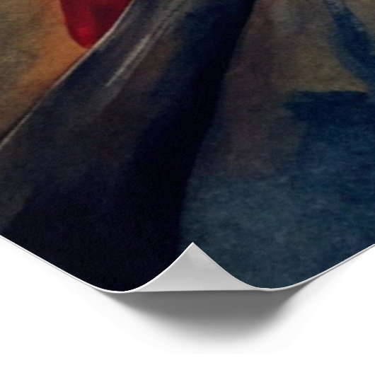 Poster Cardinal Rouge à l'automne (Coin)