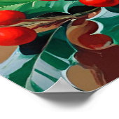 Poster Cardinal rouge avec couronne (Coin)