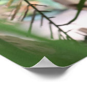 Poster Cardinal tropical dans les palmiers (Coin)