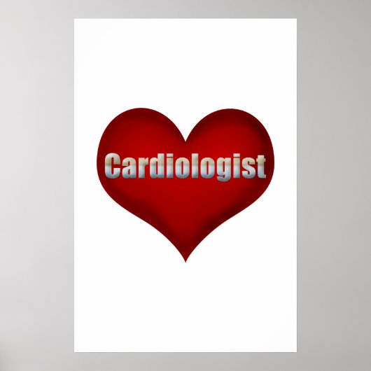 Poster Cardiologue Red Heart (Devant)