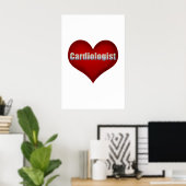 Poster Cardiologue Red Heart (Bureau à domicile)