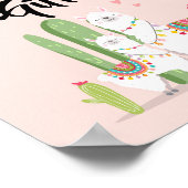 Poster Cards and Gifts Fiesta Llama Baby Shower Sign (Coin)